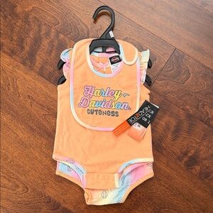 Harley-Davidson Orange Kids Matching Set